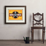 Music City: Vinyl Record (Horizontal) - Art Print, 18x24 / Deluxe / Brown