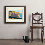 Big Sur, California: Bixby Bridge - Art Print, 18x24 / Deluxe / Brown