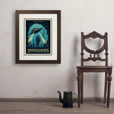 20,000 Leagues Under the Sea: Jules Verne - Art Print, 18x24 / Deluxe / Brown