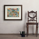 63 Image National Park Print (Horizontal) - Art Print, 18x24 / Deluxe / Brown