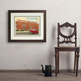 Old Glory: Distillery Building - Art Print, 18x24 / Deluxe / Brown