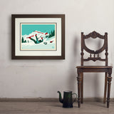 Yard Sale - Art Print, 18x24 / Deluxe / Brown