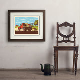 Vintage Apple Truck - Art Print, 18x24 / Deluxe / Brown