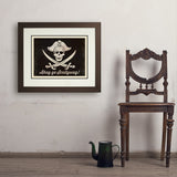 Pirate Flag - Art Print, 18x24 / Deluxe / Brown