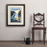 Ithaca, New York - Art Print, 18x24 / Deluxe / Brown