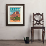 Pecos National Historical Park, NM - Art Print, 18x24 / Deluxe / Brown