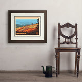 Acadia National Park: 100th Anniversary (Horizontal) - Art Print, 18x24 / Deluxe / Brown