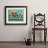 San Francisco: Palace of Fine Arts - Art Print, 18x24 / Deluxe / Brown