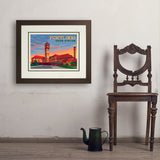Portland, Oregon: Union Station - Art Print, 18x24 / Deluxe / Brown