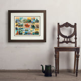 Canada: Picture Perfect Collage (Horizontal) - Art Print, 18x24 / Deluxe / Brown