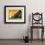 Yellowstone National Park: Old Faithful Inn - Art Print, 18x24 / Deluxe / Brown