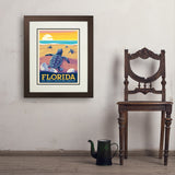 Florida: Sea Turtle Hatchling Habitats - Art Print, 18x24 / Deluxe / Brown