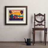 West Coast Surf Van (Pub Poster) - Art Print, 18x24 / Deluxe / Brown
