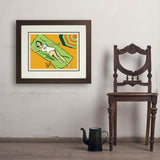 Sun Bather - Art Print, 18x24 / Deluxe / Brown