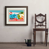 Lookin' Pretty In Music City (Horizontal) - Art Print, 18x24 / Deluxe / Brown