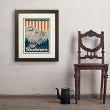 250th Anniversary USA: Mount Rushmore - Art Print, 18x24 / Deluxe / Brown