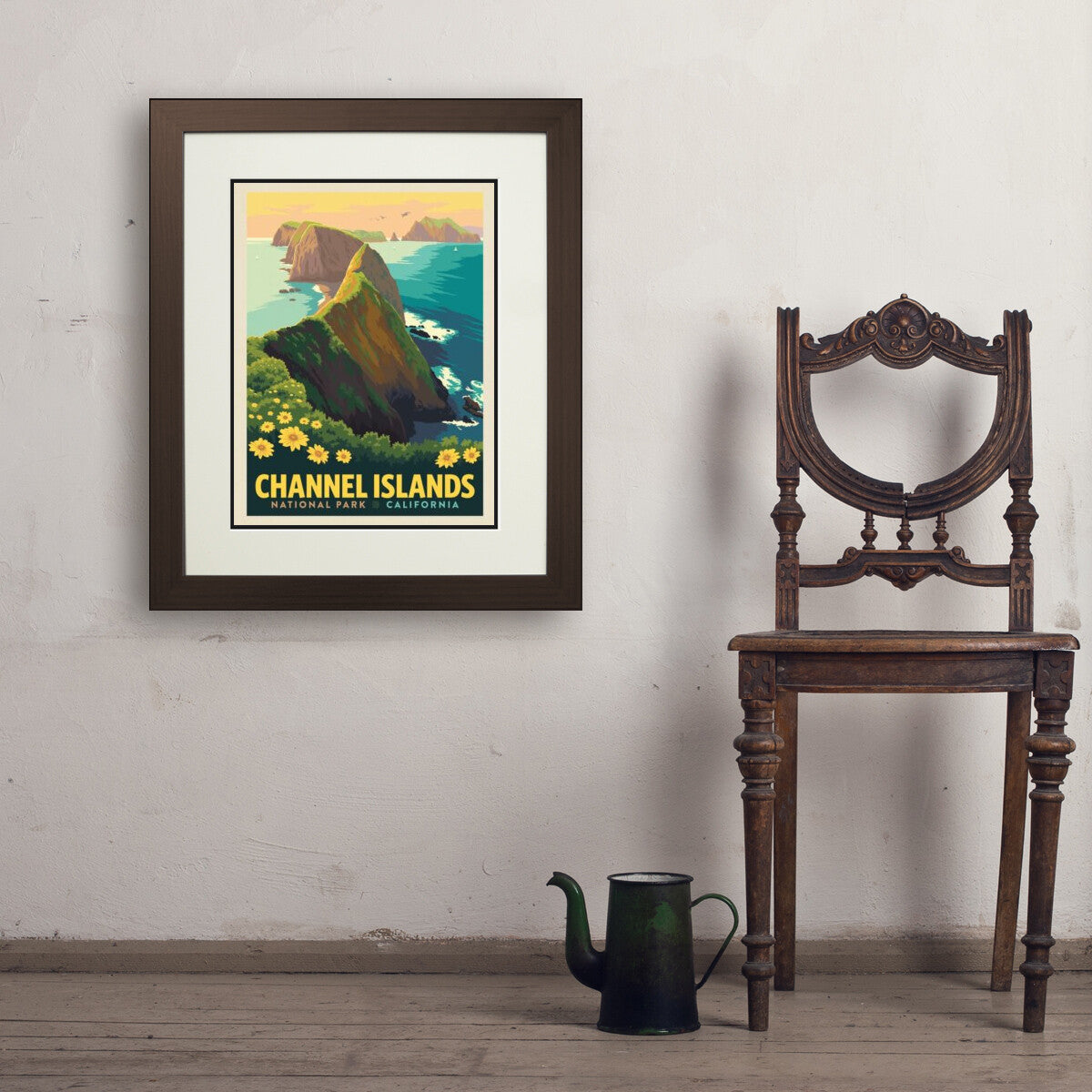 channel-islands-national-park-inspiration-point - 18x24 / Deluxe / Brown / Env