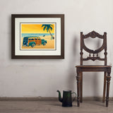 Woody On The Beach - Art Print, 18x24 / Deluxe / Brown