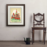 Russia: Moscow - Art Print, 18x24 / Deluxe / Brown