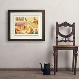 Grand Canyon National Park: Illustrated Map - Art Print, 18x24 / Deluxe / Brown