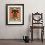 250th Anniversary USA: Liberty Bell - Art Print, 18x24 / Deluxe / Brown
