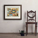 Dog Lover's Collage (Horizontal) - Art Print, 18x24 / Deluxe / Brown