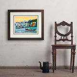 Flathead Lake, Montana (Horizontal) - Art Print, 18x24 / Deluxe / Brown