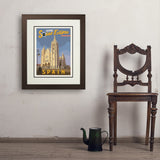 ...2026 Total Solar Eclipse: León, Spain - Art Print, 18x24 / Deluxe / Brown