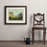 Yosemite National Park: Yosemite Valley (Horizontal) - Art Print, 18x24 / Deluxe / Brown