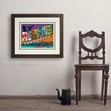 Memphis, TN: Picture Letters - Art Print, 18x24 / Deluxe / Brown