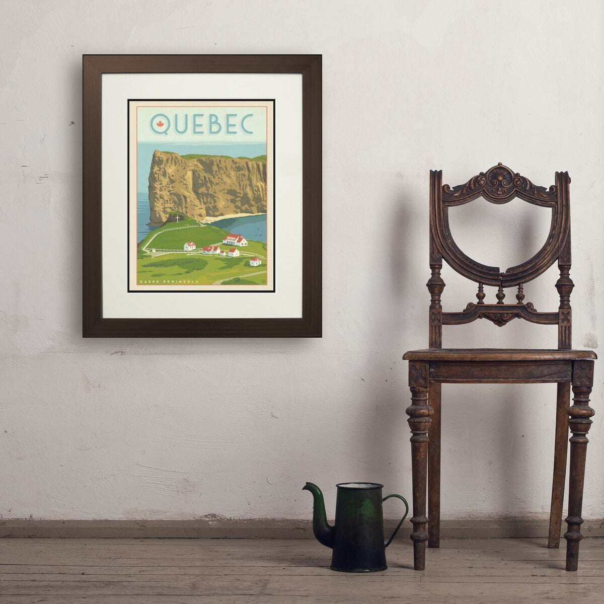 canada-quebecs-perce-gaspe-peninsula - 18x24 / Deluxe / Brown / Env
