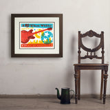 Chill in the Ville (Horizontal) - Art Print, 18x24 / Deluxe / Brown