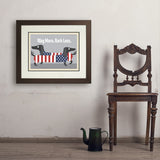 Wag More. Bark Less. - Art Print, 18x24 / Deluxe / Brown