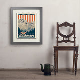250th Anniversary USA: Mount Rushmore - Art Print, 18x24 / Deluxe / Gray