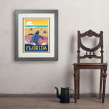 Florida: Sea Turtle Hatchling Habitats - Art Print, 18x24 / Deluxe / Gray