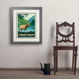 Caribou-Targhee National Forest - Art Print, 18x24 / Deluxe / Gray