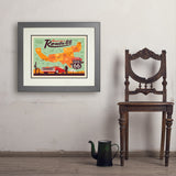 100th Anniversary Of Route 66 (Map) - Art Print, 18x24 / Deluxe / Gray