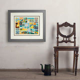 Coastal Collection Collage (Horizontal) - Art Print, 18x24 / Deluxe / Gray