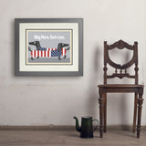 Wag More. Bark Less. - Art Print, 18x24 / Deluxe / Gray