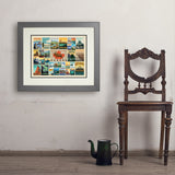 Canada: Picture Perfect Collage (Horizontal) - Art Print, 18x24 / Deluxe / Gray