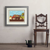 Vintage Apple Truck - Art Print, 18x24 / Deluxe / Gray