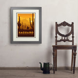 Saguaro National Park - Art Print, 18x24 / Deluxe / Gray