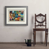 Literary Classics Collage (Horizontal) - Art Print, 18x24 / Deluxe / Gray