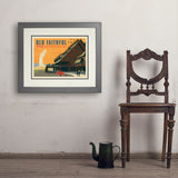 Yellowstone National Park: Old Faithful Inn - Art Print, 18x24 / Deluxe / Gray