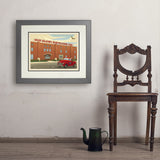 Old Glory: Distillery Building - Art Print, 18x24 / Deluxe / Gray