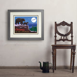 Christmas In The Smokies - Art Print, 18x24 / Deluxe / Gray