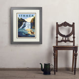 Ithaca, New York - Art Print, 18x24 / Deluxe / Gray