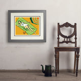 Sun Bather - Art Print, 18x24 / Deluxe / Gray