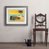 Woody On The Beach - Art Print, 18x24 / Deluxe / Gray