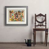 Coffee Collage (Horizontal) - Art Print, 18x24 / Deluxe / Gray
